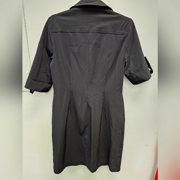 Doncaster Black Button-Up Dress - Picture 3 of 9